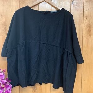 Black Back Detail Shirt